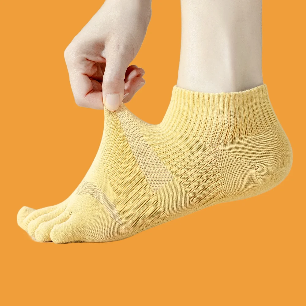 5/10 Paar hochwertige fünf Finger Damen kurze Socken einfarbige Damen Socken Desodor ierung atmungsaktive Damen Mädchen Socken