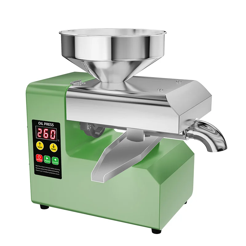 

Small Home 3-5kg/h Seed Oil Extraction Machine Sunflower Flax Coconut Oil Press Machine