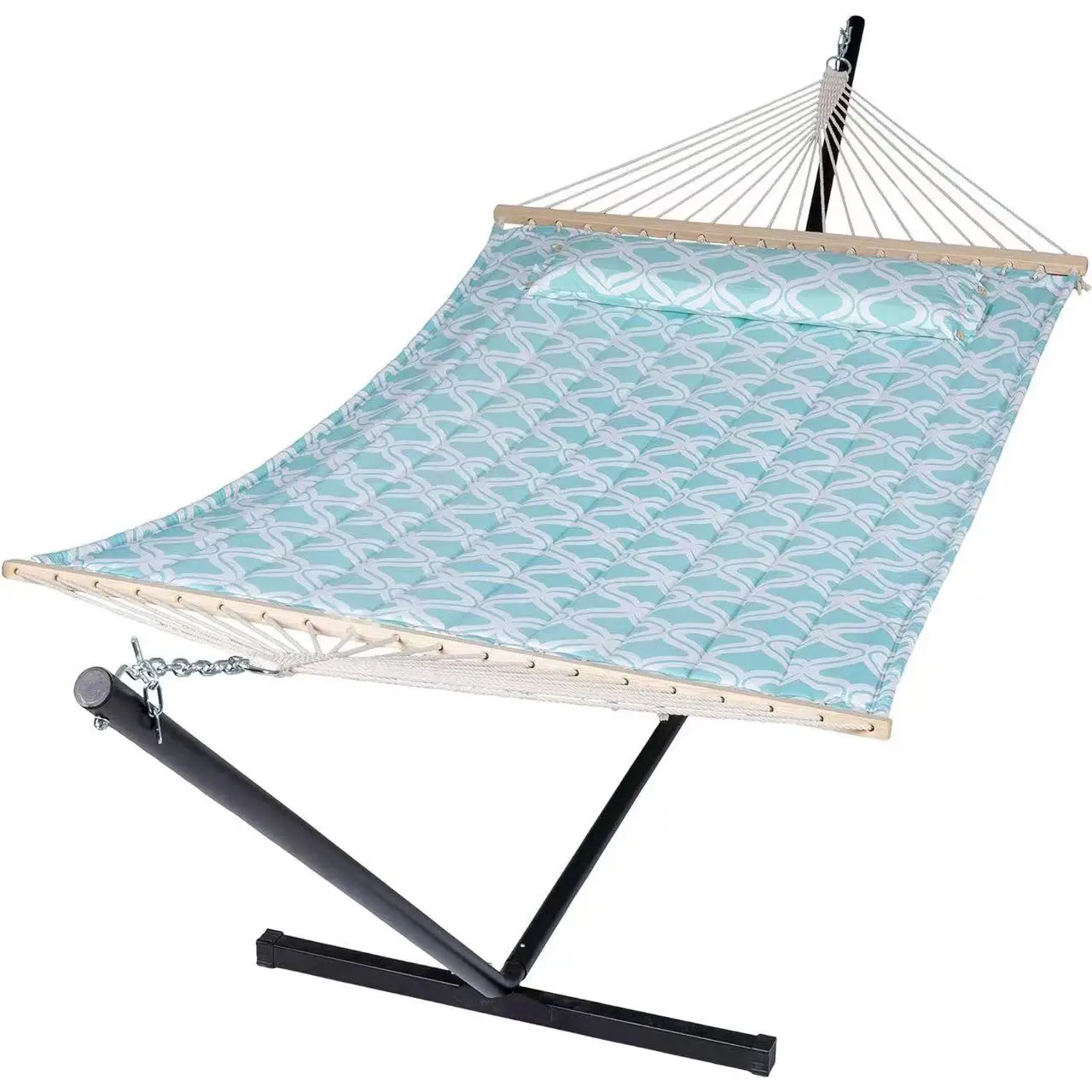 Portable Outdoor & Indoor Hammock With Metal Hammock Stand Double Person hammock