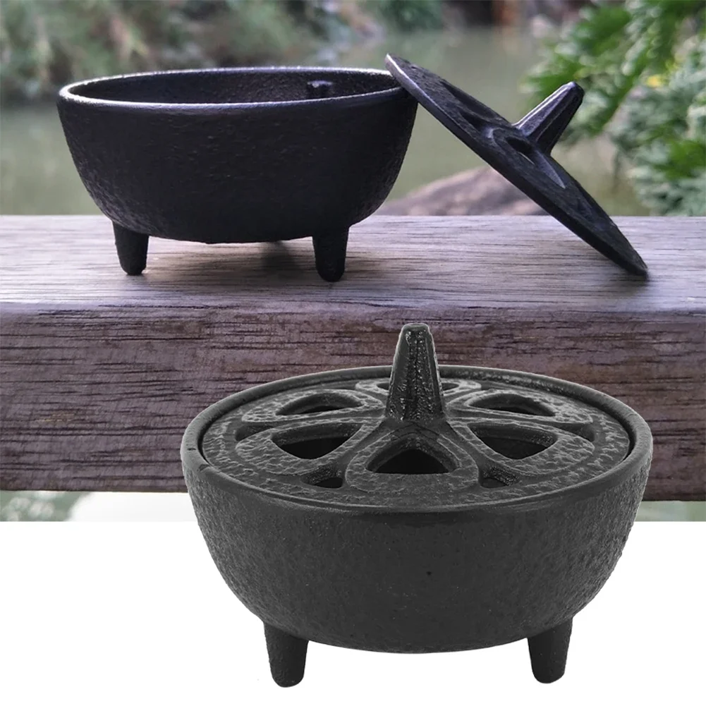 Household Supplies Incense Container Cast Iron Lotus‑Shaped Incense Aromatherapy  for Home Decoration Bathroom Bedroom