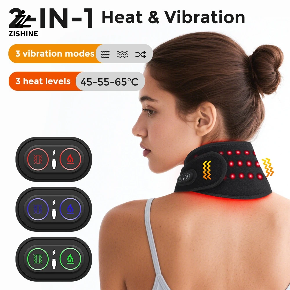 Masajeador Shiatsu de cuello y hombros, masajeador de espalda calentado en forma de U, almohada de masaje eléctrica de amasado profundo para cuello, cintura, pierna y cuerpo