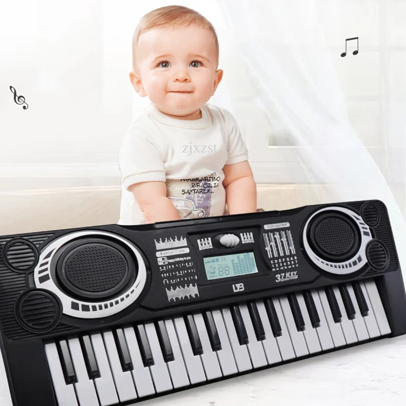 Children Toys 37 Keys Electronic Piano Toy Boys Girls Musical Instruments Simulation Piano Kindergarten Music Toys Birthday Gift