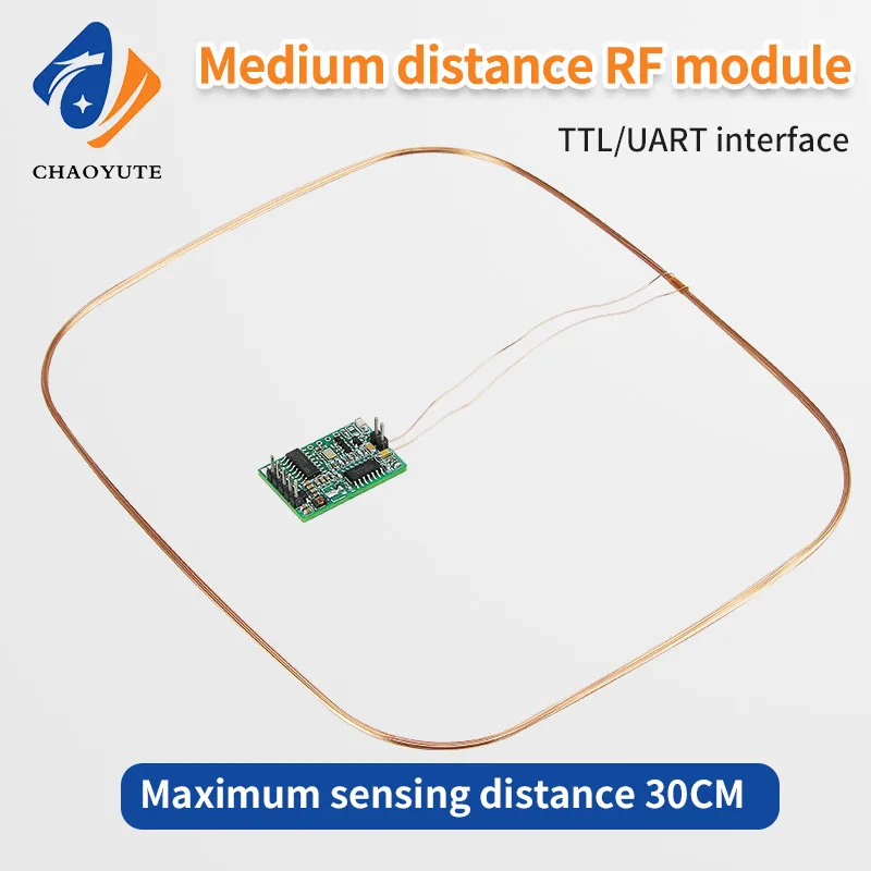 NEW 125Khz Card Module embedded Long-Distance Card Reader 30CM RFID Frequency Identification Module UART/TTL Pet Parking Lot EM
