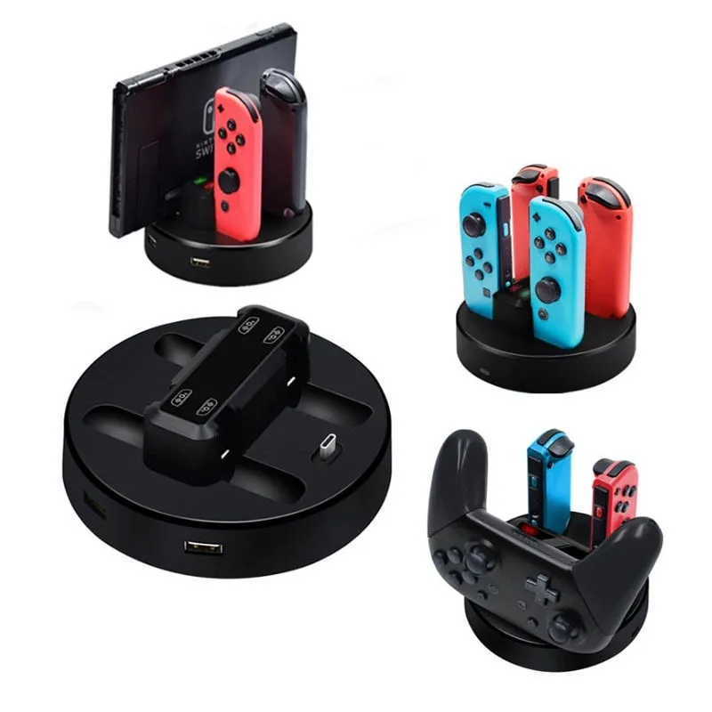Portable Accessories For Nintendo Switch Controller Charger Dock Station For Switch Joycon Ac Adapter Support 4 Joy-con Charging - view 4