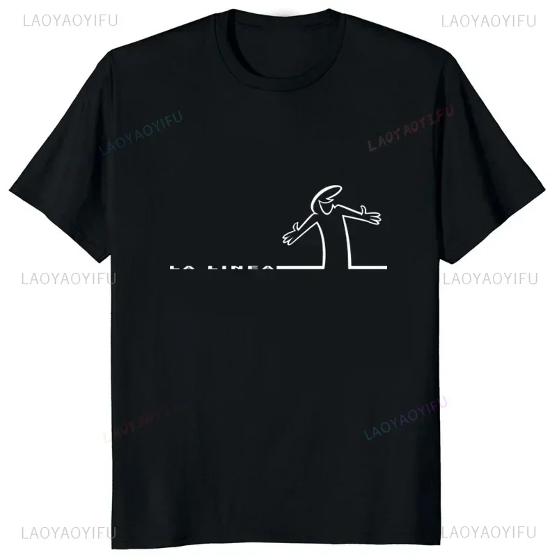 La Linea The Line Funny Printed Merry Christmas Tshirt Cotton Comfortable Hip Hop Streetwear Man T-shirt Y2k Hipster Women Tees image 5