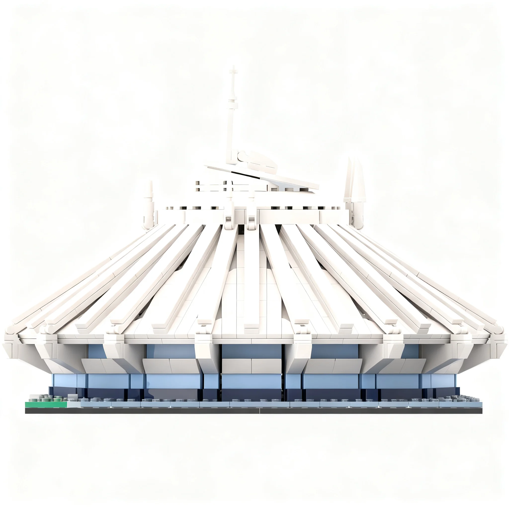 1265pcs MOC Space Mountain Inspired Disnay Model Building Blocks Idea 3D Education DIY Collection Art Creative Display Assemble