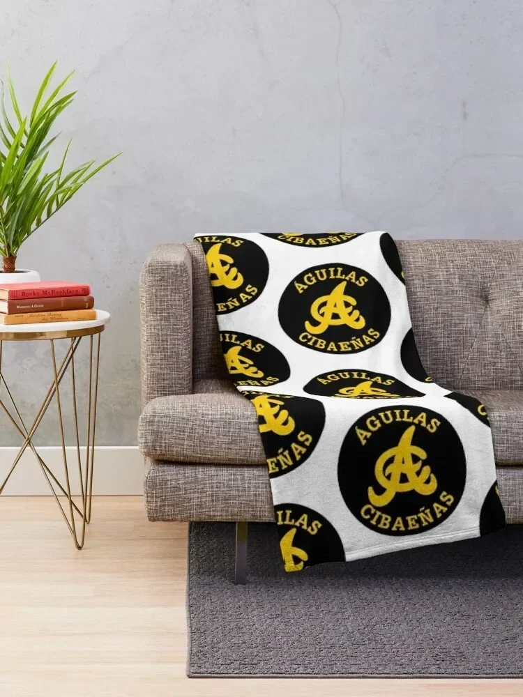 The Aguilas Cibae?as Icon Throw Blanket Shaggy Cute Plaid Blankets