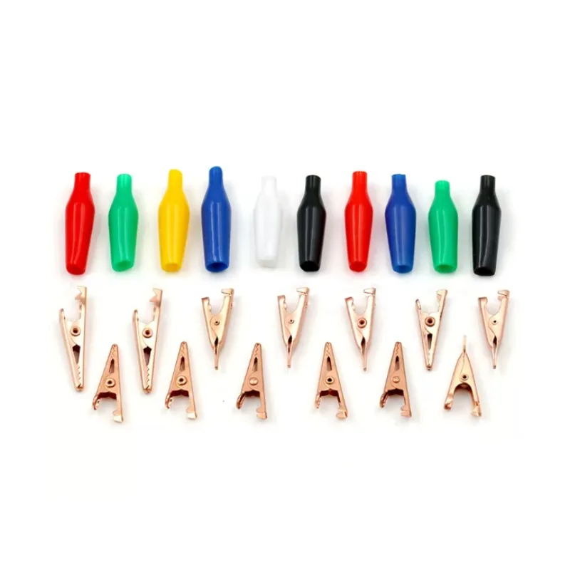 400PCS Red Banana Plugs, 400PCS Black Banana Plugs (4mm), 200PCS 8mm Crocodile Test Clips One-stop Configuration