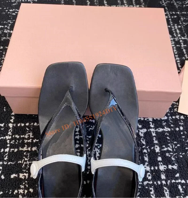 

Mixed Color Clamping Mary Jane Shoes Buckle Strap Women 4Cm Chunky Heeled Hollow Out Summer Party Shoes