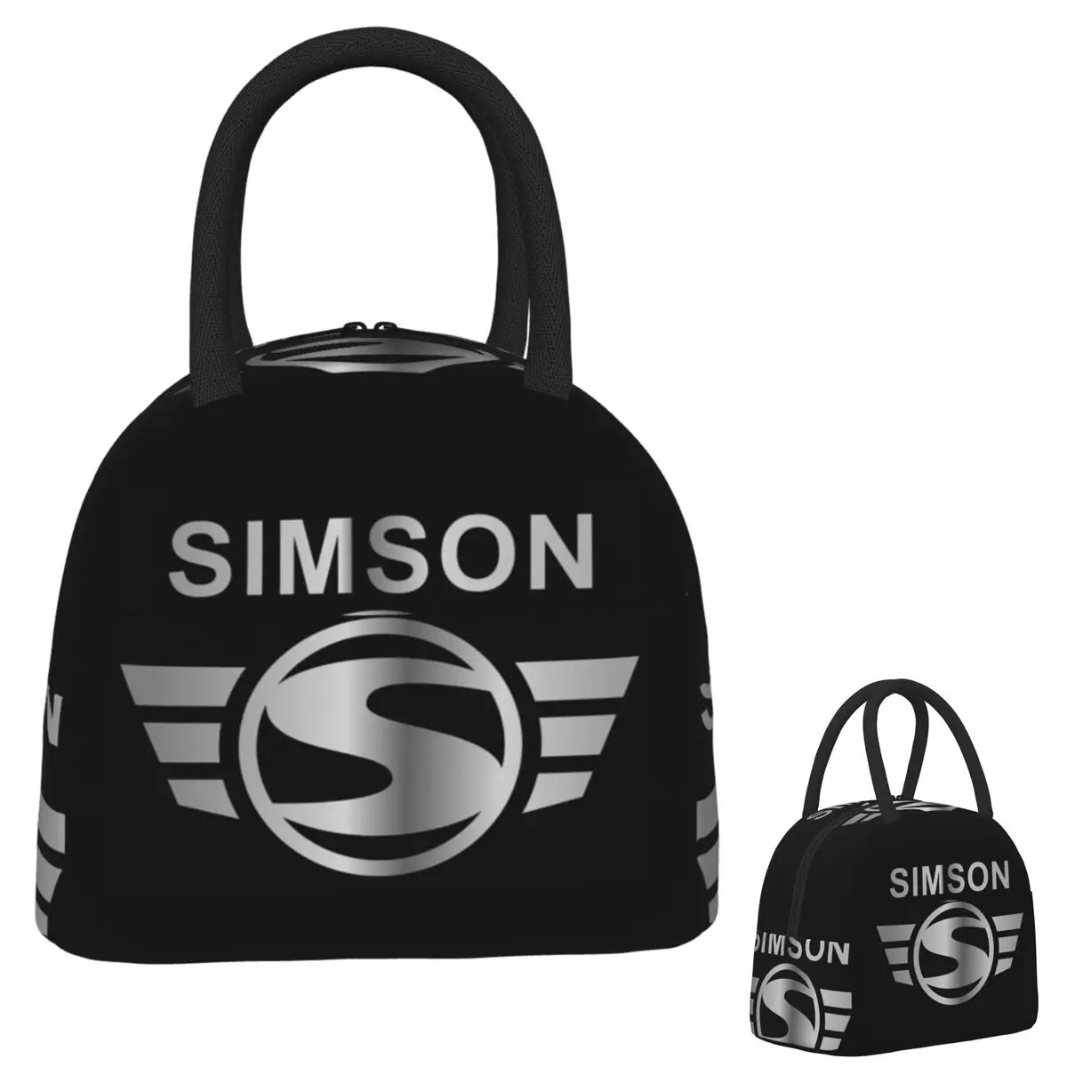 

Винтажная изолированная сумка для обеда Simson для женщин и детей, герметичные коробки для еды, термосумка для ланча