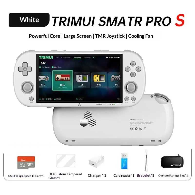 TRIMUI SMART PRO S Retro Game Console Open Source Palm Phone Childhood PSP Nostalgic NDS Simulation GBA Classic TSP Same Version