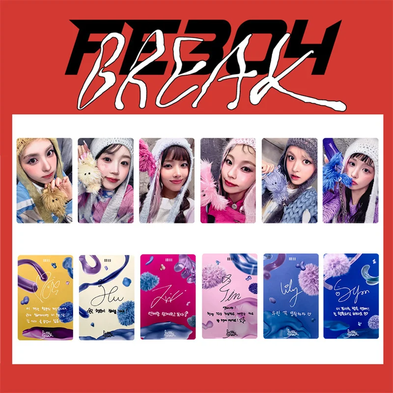 KPOP NMIXX-tarjeta de colección Fe3O4: BREAK Postcard DASH NSWER, regalo, HAEWON, BAE, JIWOO, KYUJIN, LILY, 4 unidades por juego