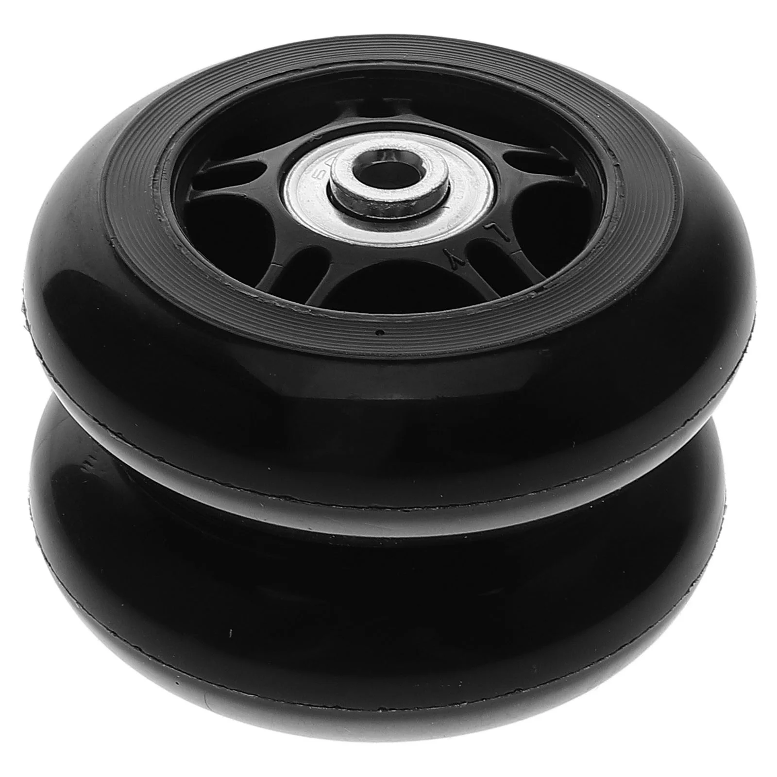 2 Pcs Wheel Suitcase Rubber Wheels Child Scooter Metal Replacement for Suitcases