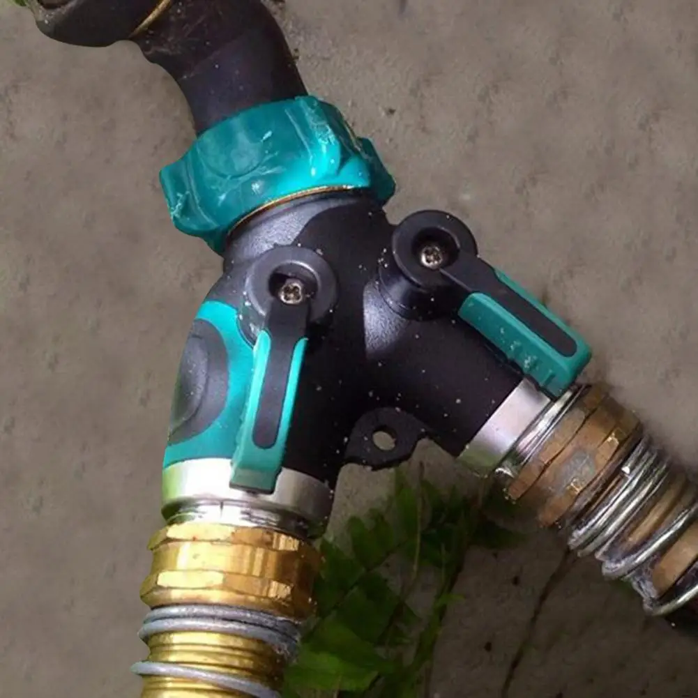 Hose Splitter Portable Hose Connector Lightweight Adjust Water Flow  Convenient Y-shaped Hose Adapter