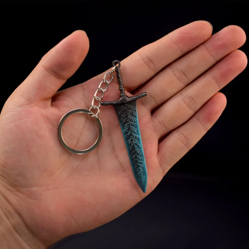 Disponibile 10 cm Anime NIGHTREIGN Dark Moon Greatsword Gioco Periferico Spada non affilata Modello di arma con regalo in pelle