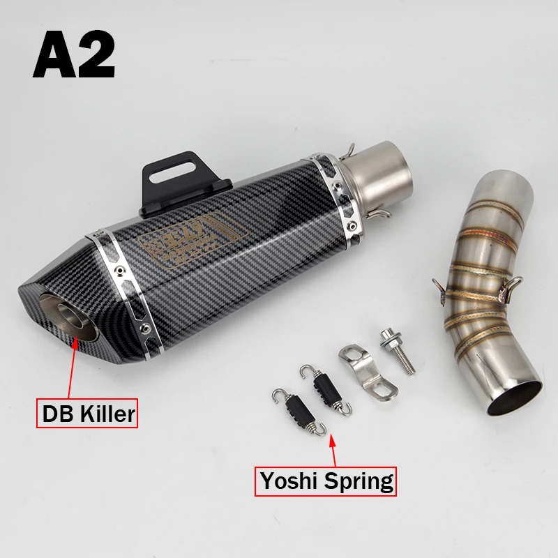 Z900 2020 2021 Slip-on Motorcycle Exhuast Middle Link Pipe Yoshimura Escape Muffler DB Killer for Kawasaki Z900 2020-2021