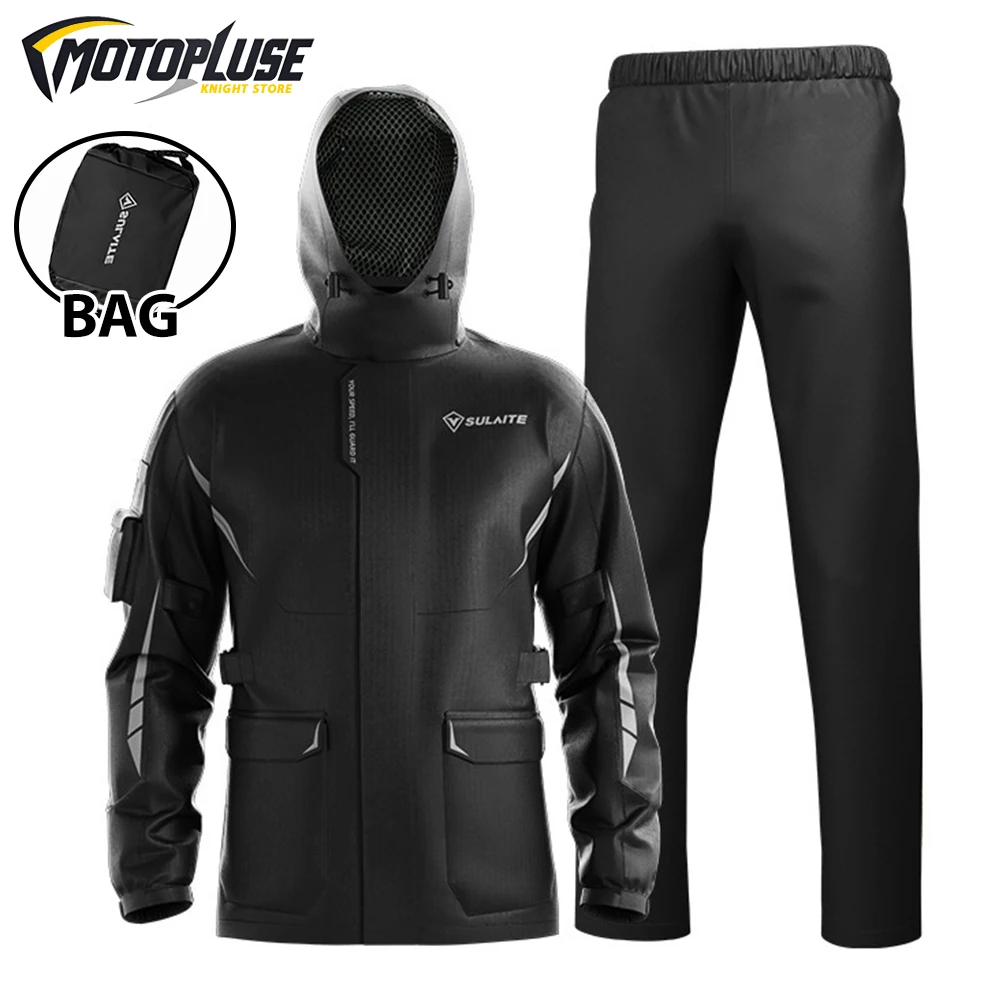 

Raincoat for Motorcycle Jacket Men Women Rain Suit Hiking Fishing Clothing Rain Cover for Biker Motorcyclist Moto Rain Clothes