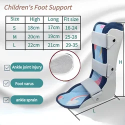 Children Ankle Joint Fracture Fixation Brace Kid Foot Drop Support Splint Varus Valgus Orthotics Ankle Sprains Recovery Band New