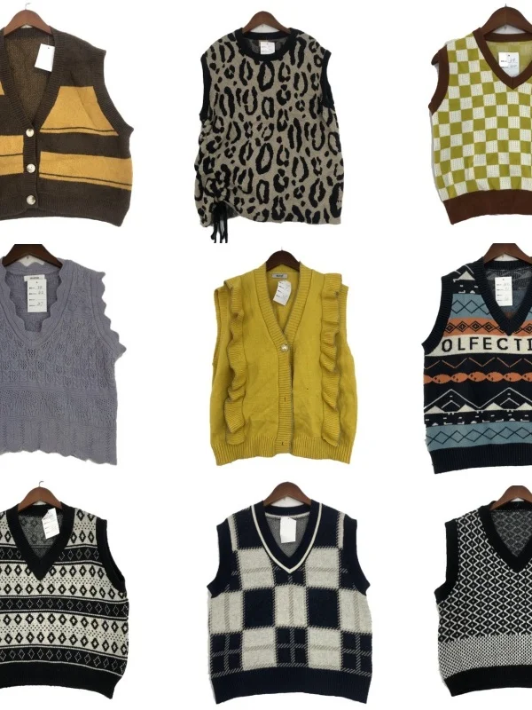 

Винтажный шерстяной жилет ex, мягкий мультяшный принт, теплый, осенне-зимний модный универсальный мужской и женский свитер, китайский бренд