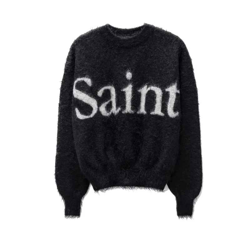 

Top Quality Saint Michael Men's Casual Fashion Hooded Sweatshirts Men's Winter Warmth Sweaters Men and Women Knit Sweatshirts