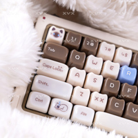 XVX Jelly Cat Keycaps MAO Profile 149 Keys  Smooth Cute Keycaps for Keyboard 61 64 68 78 87 96 98 104 108