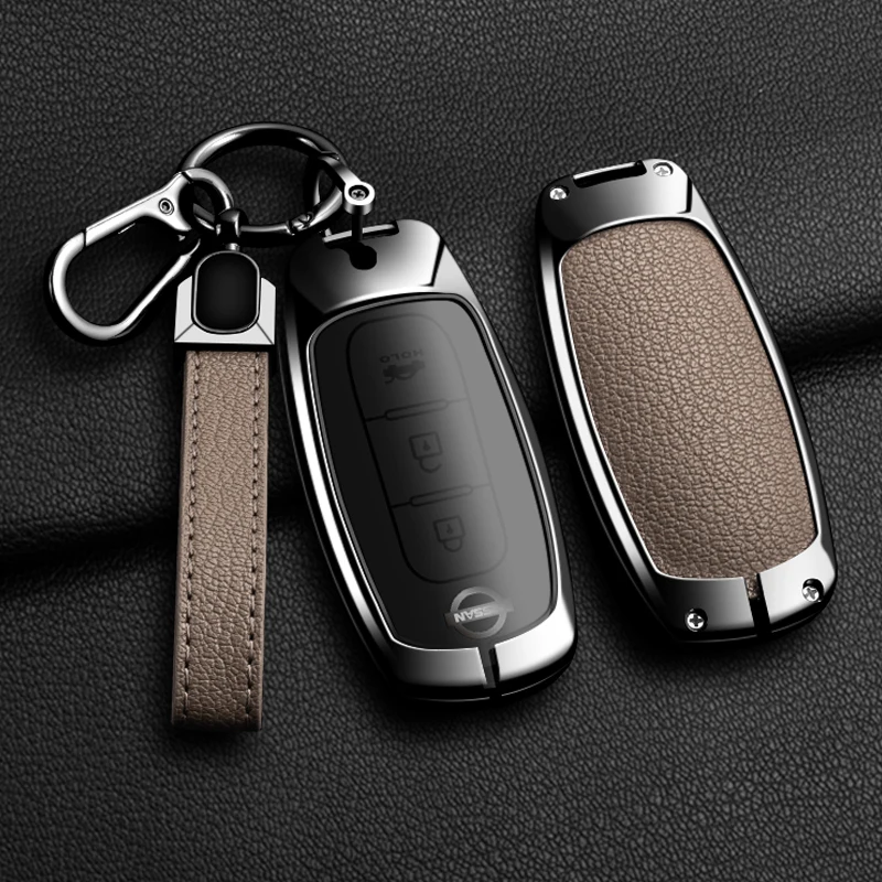 Fashion New Auto Alloy Car Key Case Full Cover for Nissan X-Trail t30 t31 t32 t33 Protective Keychain Auto Interior Accessories