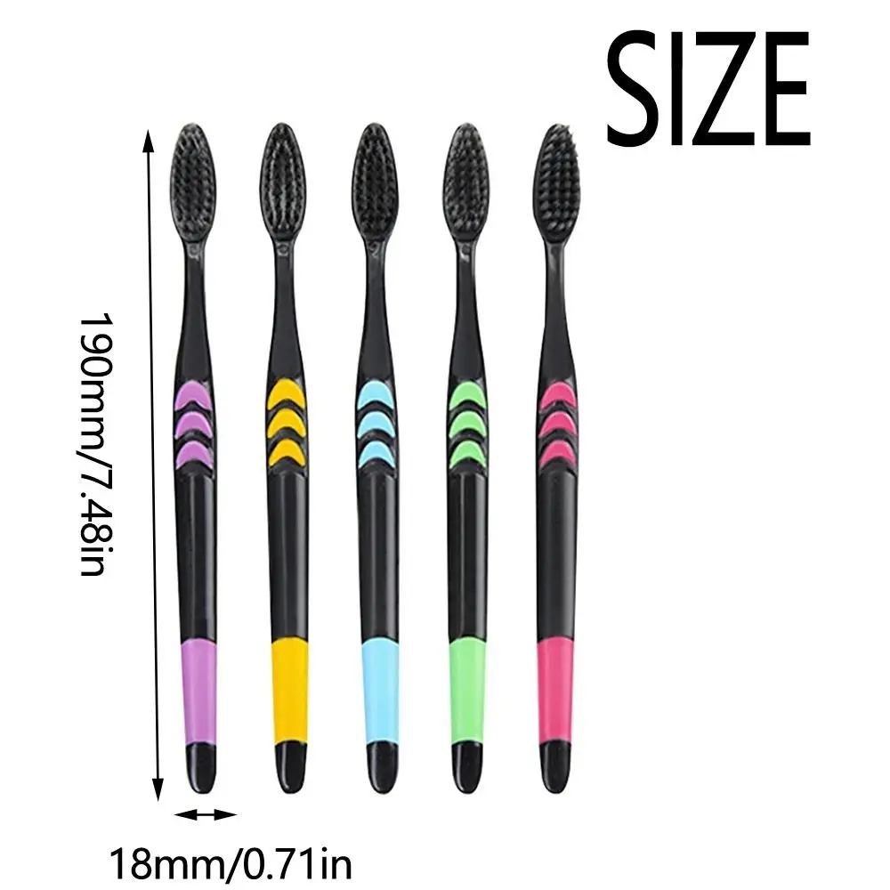 10Pcs Soft Bristle Manual Toothbrush Set Compact Head Deep Cleaning Cleaning Tooth Brush Colorful Durable Travel Toothbrushes