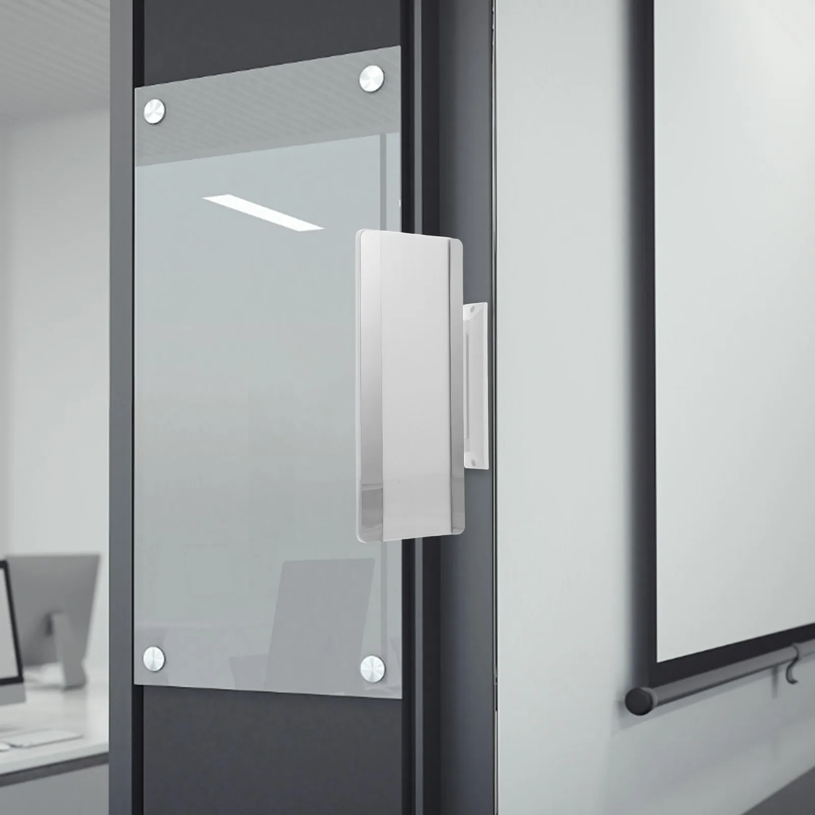 Changeable Door Name Plate Holder Stainless Steel Adhesive Office Sign for Business Meeting Room Conference Department