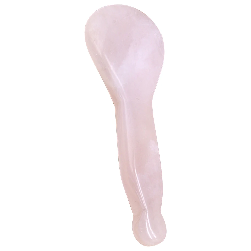 

Pink Jade Massage Therapy Scrapping Plate Natural Stone Face Neck Shoulder Foot Back Multi Functional Beauty Spa Care Gift