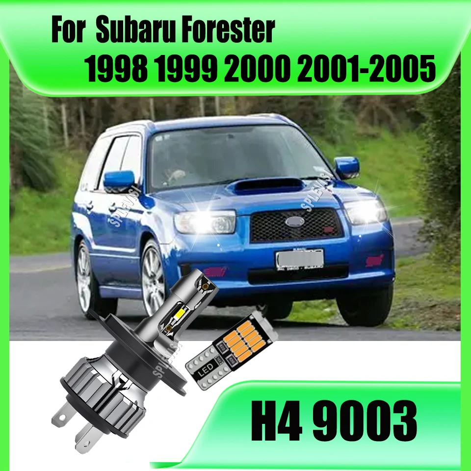 

H4 9003 LED Car Headlight Dual Beam acessorios para auto 12v For Subaru Forester 1998 1999 2000 2001 2002 2003 2004 2005