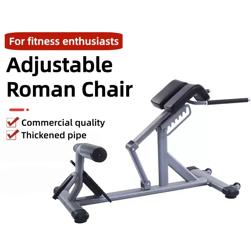 Durable Roman Chair Back Stretch Bench Strength Equipment Waist Trainer Back Extension Bench Machine 600kg Capacity Customized
