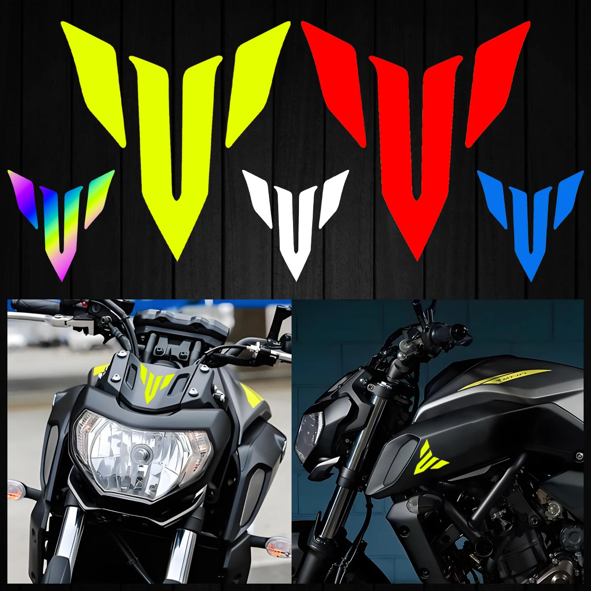 Refit Reflective Vinyl MT Logo Motorcycle Stickers Body Tank Accessories Decal For Yamaha Mt-03 Mt-07 Mt-09 Mt-10 MT 07 09 03 10