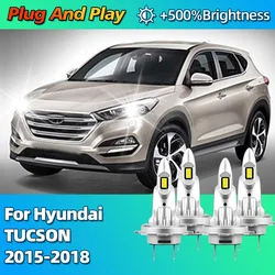2/4Pcs 6000K Car Headlight LED Bulbs CANBUS Lights H7 30000Lm Headlamp For Hyundai TUCSON 2015 2016 2017 2018 Plug and Play