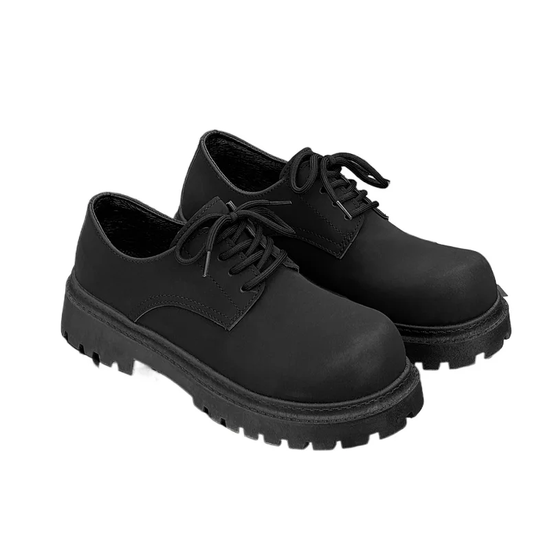 

Men's motorcycle shoes big toe derby men's shoes thick soled trendy shoes