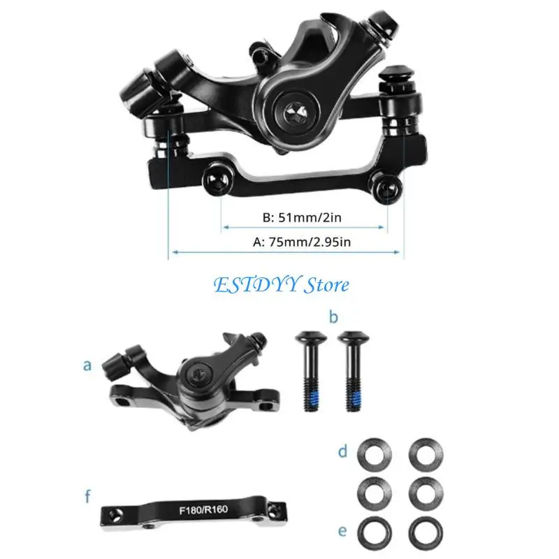 

G6DE Mountain Bike Mechanical Disc Brake Set Light weight Aluminum Alloys Disc Brake