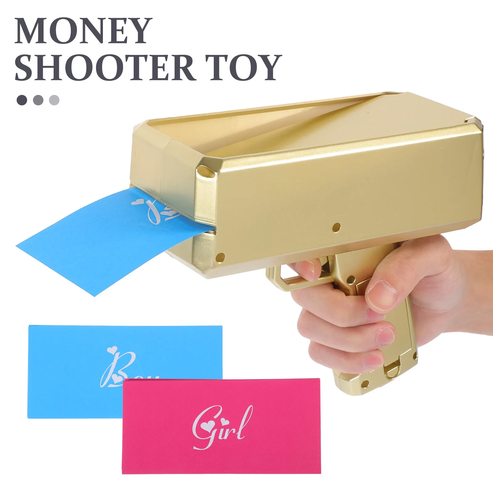 

1 set 1 Set Gender Reveal Money Shooter Plastic For Party Cash Spray Prop Boy Or Girl Reveal Party Favor Plaything Supply