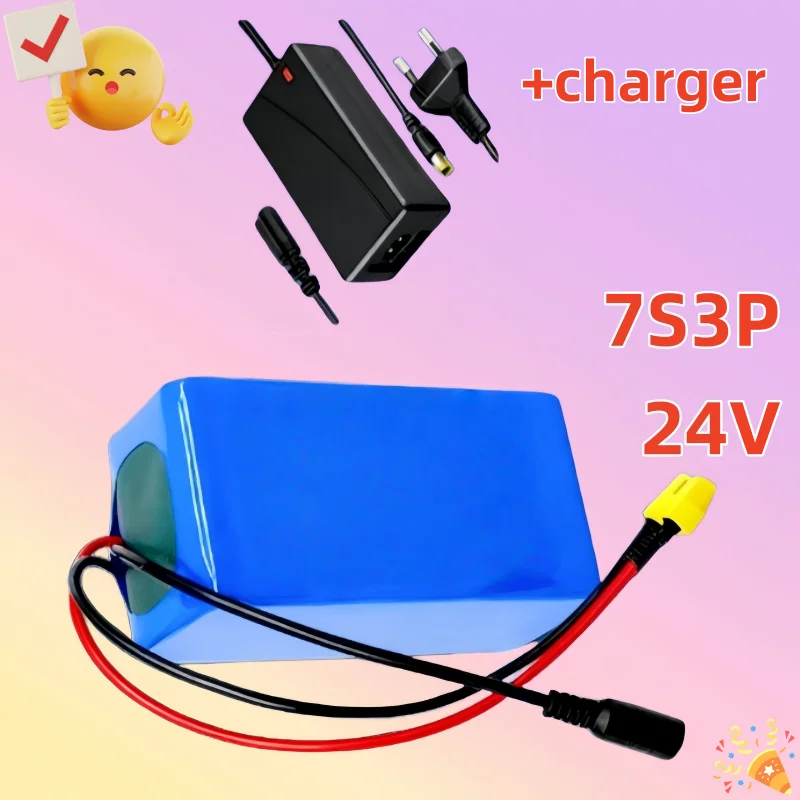

Quality 24V 8Ah 7S3P Li-ion Battery Pack with BMS for Wheelchair Balance Charging Long Cycle Life Equipped with a 29.4V charger