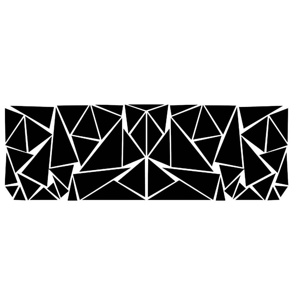 

200*60cm Car Stickers Black Decoration Ships Side Triangle Trucks Water resistant Decals Motorcycles Useful New