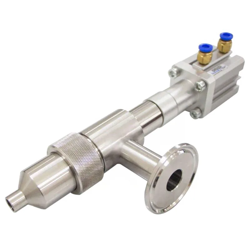 304 Stainless Steel Pneumatic Anti-Drip Filling Head Chuck Straight Head Pneumatic Filling Machine Accessories Discharge Nozzle