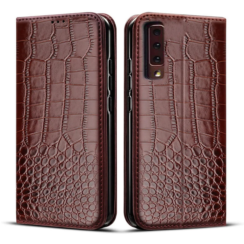 For Samsung Galaxy A7 2018 Case Galaxy A 7 2018 Cover Luxury Leather Flip Case For Samsung Galaxy A7 2018 SM-A750F Phone Cases