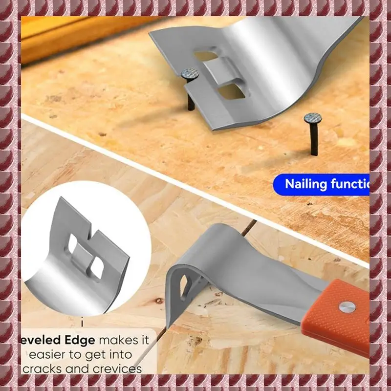 

A95G Pry Bar Stainless Steel Nut Crowbar With M4-M6 Hexagon Socket And Wrench Angle Head Nail Puller For Prying Lifting
