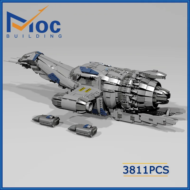 Moc Space Sci-Fi TV Series Firefly Serenity Building Blocks Malcolm Reynolds's Spaceship With Shuttles Model Blocks Kids Toys