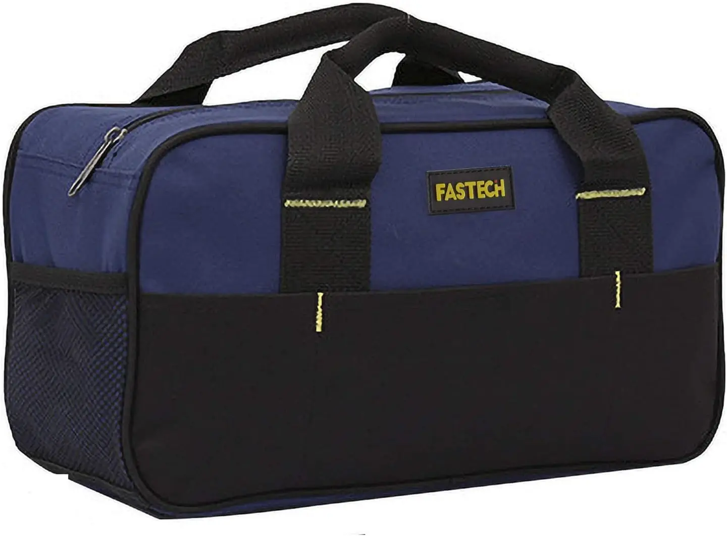 

14 Inch Wide Mouth Tool Tote Bag, Waterproof, Multi-Pockets, for Men and Women (Blue)