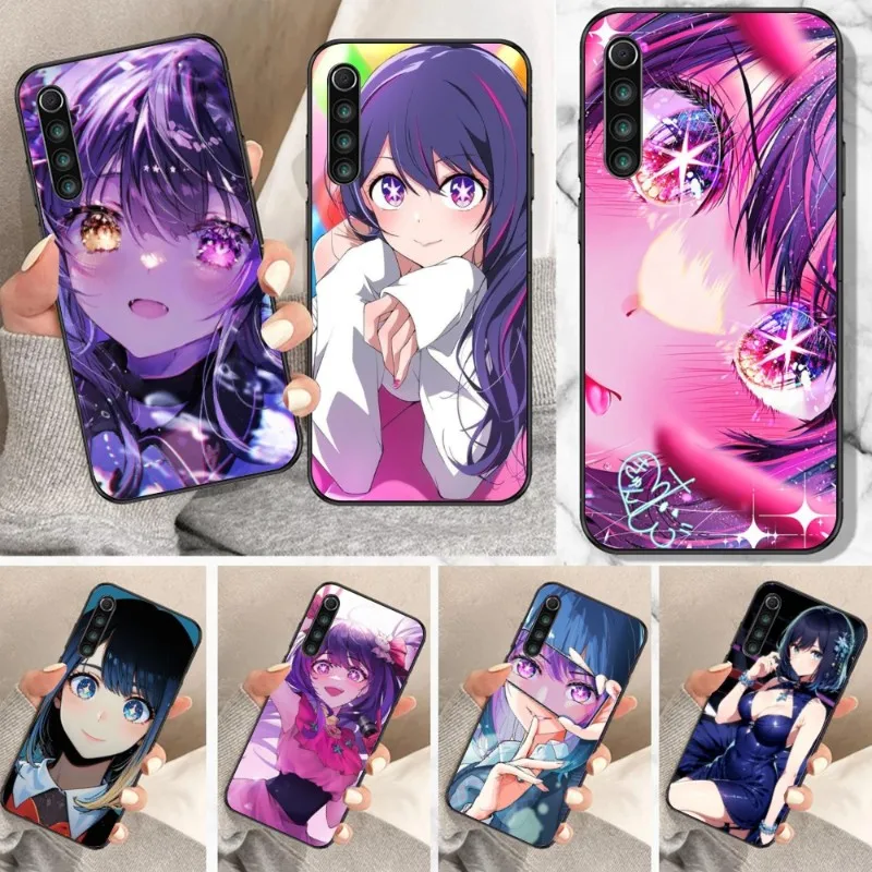 Anime Oshinoko Luxury Phone Case for Xiaomi Mi 13 12 12S 12T 11T 10T 9T Lite Pro Ultra Poco F3 F4 F5 X4 GT Black Phone Cover