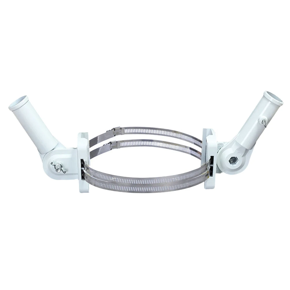 

2pcs Flagpole Holder Durable Banner Flag Pole Seat Frame Bracket for House Porch Balcony Garden Mount Flagstaff Bracket Decor