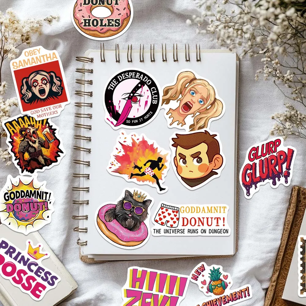 50/100 Stück Dungeon Crawler Carl Aufkleber für Handy, Scrapbook, Gepäck, Skateboard, Helm, DIY Cartoon Ästhetische Sticker – Detail 15
