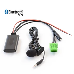 Car bluetooth AUX Adapter Wireless Radio Stereo Microphone 6Pin For Honda Accord Crv Civic Pilot Fit Acura RDX Tsx MDX Audio