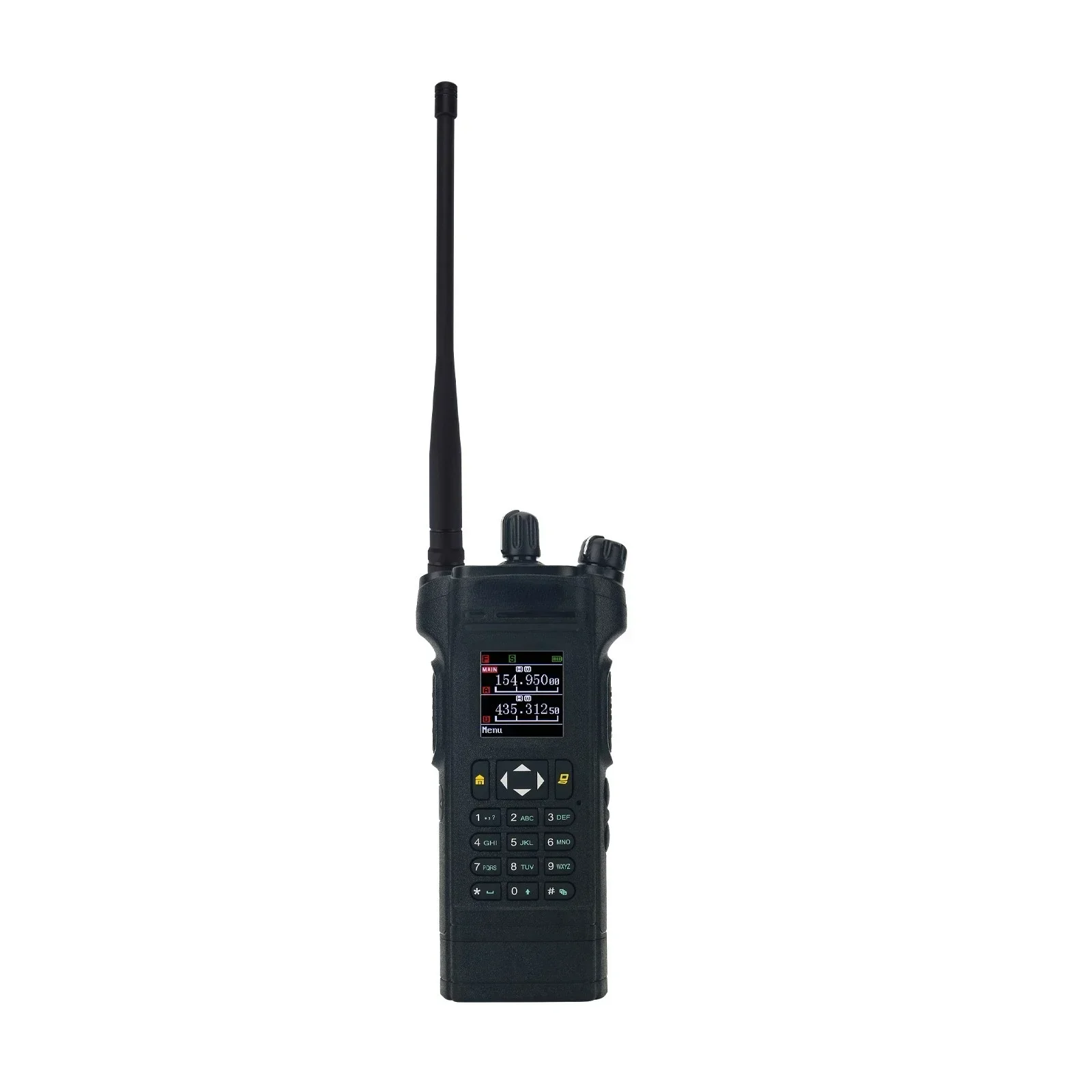 12-W-Dualband-Radio VHF UHF-Handtransceiver mit Dual-PTT-Duplex-Arbeitsmodus