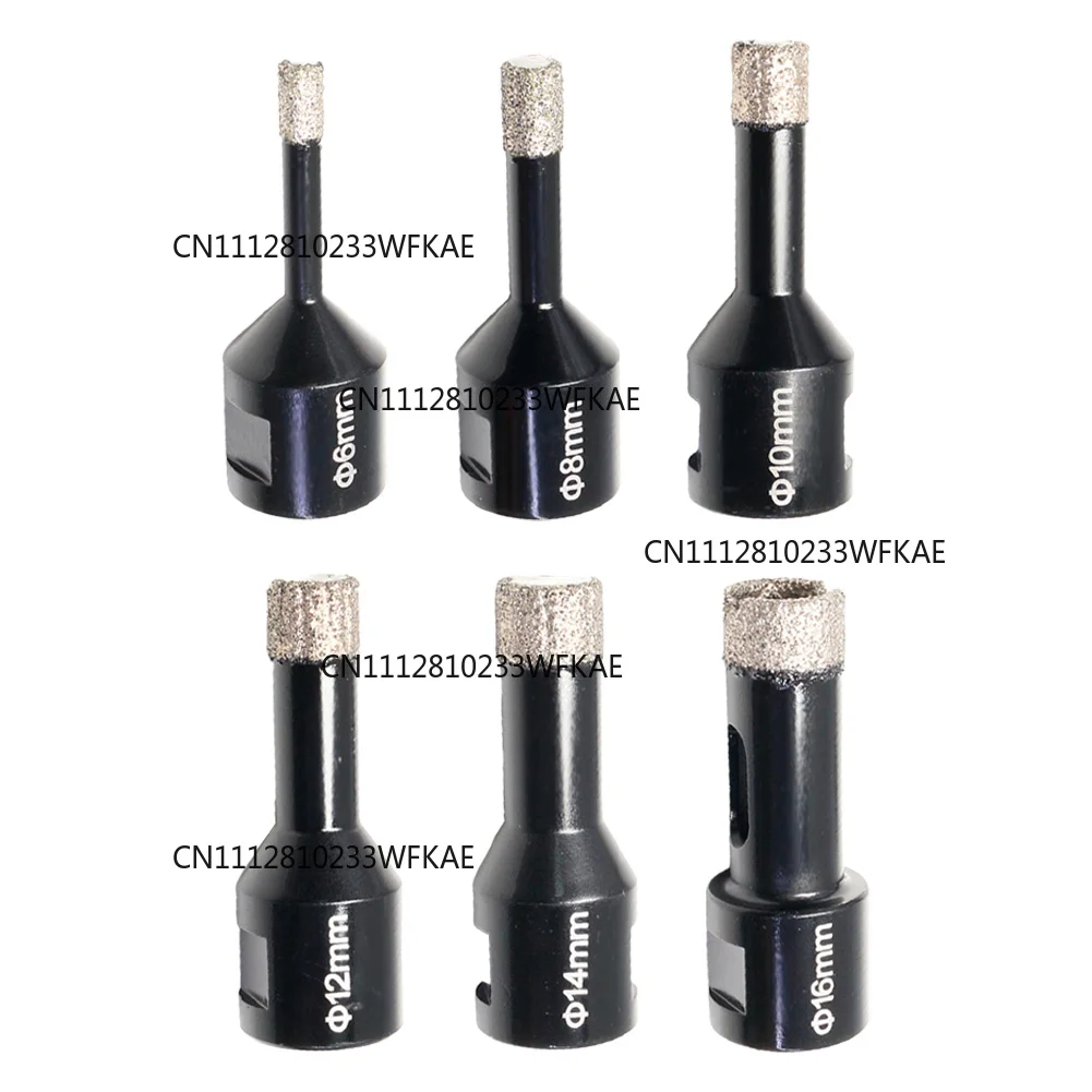 1 dry drill diamond hole opener, ceramic tile hole opener with M14 thread, opening diameter 6/8/10 mm
