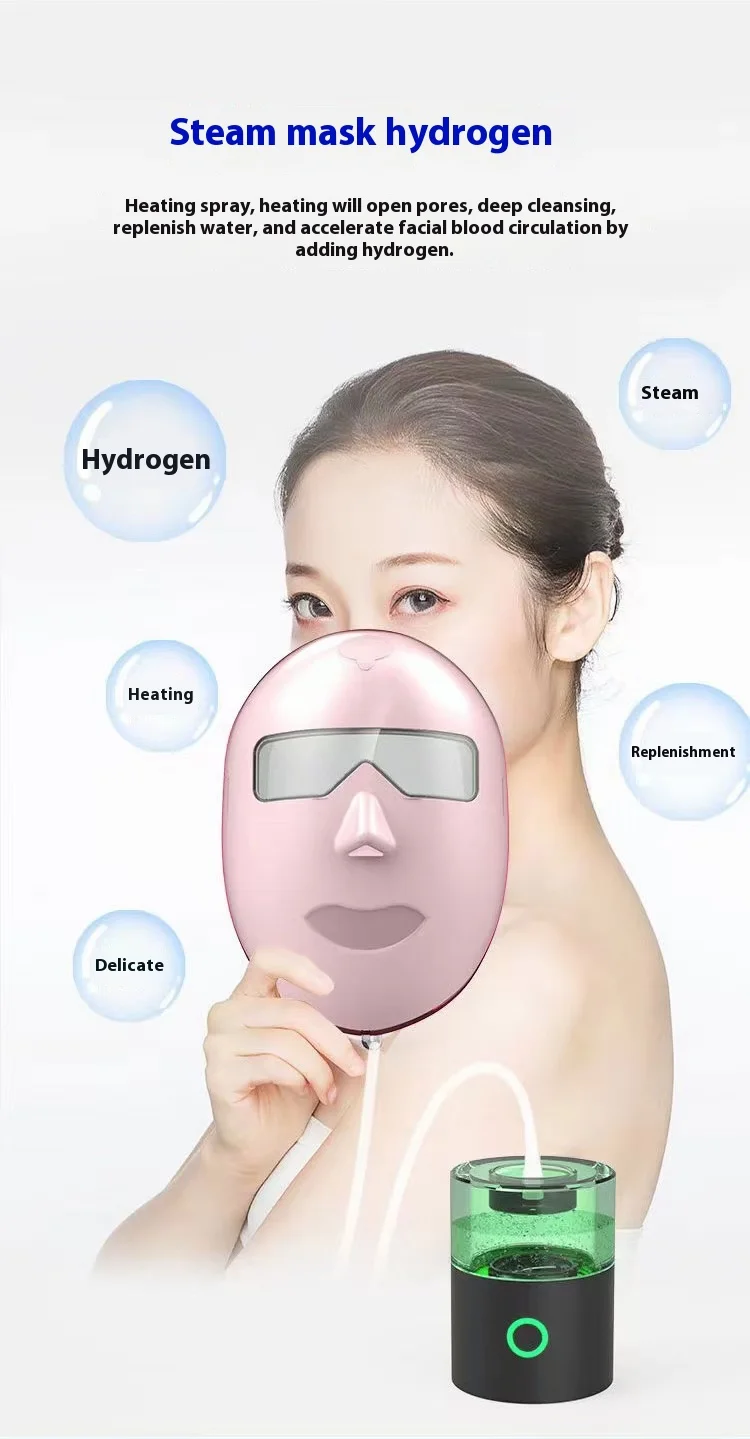 Hydrogen Generator Suction Mask Hydrogen Steam Facial Massage Health Beauty Care Inhaler